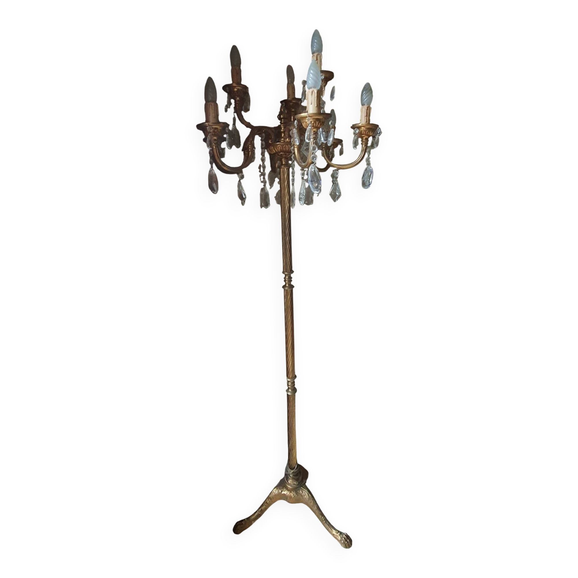 Lamppost classic candelabrum in regency style
