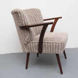 1950s cocktail armchair in grey-beige