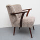 1950s cocktail armchair in grey-beige