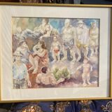 Signed watercolor
