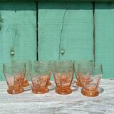 Pink art deco glasses