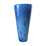 Blue and gold Murano vase