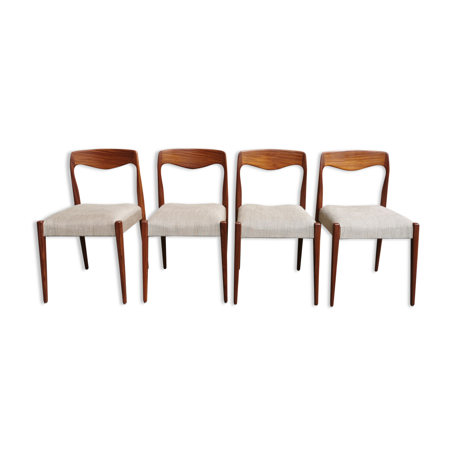 Set of rosewood chairs