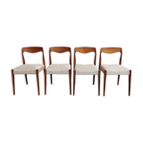 Set of rosewood chairs