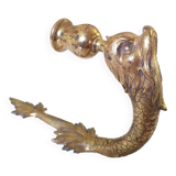 Bronze dolphin candle holder