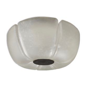 Labelled Mid-Century Opalescent Glass Ceiling Lamp or Wall Sconce from Limburg, Germany, 1960s