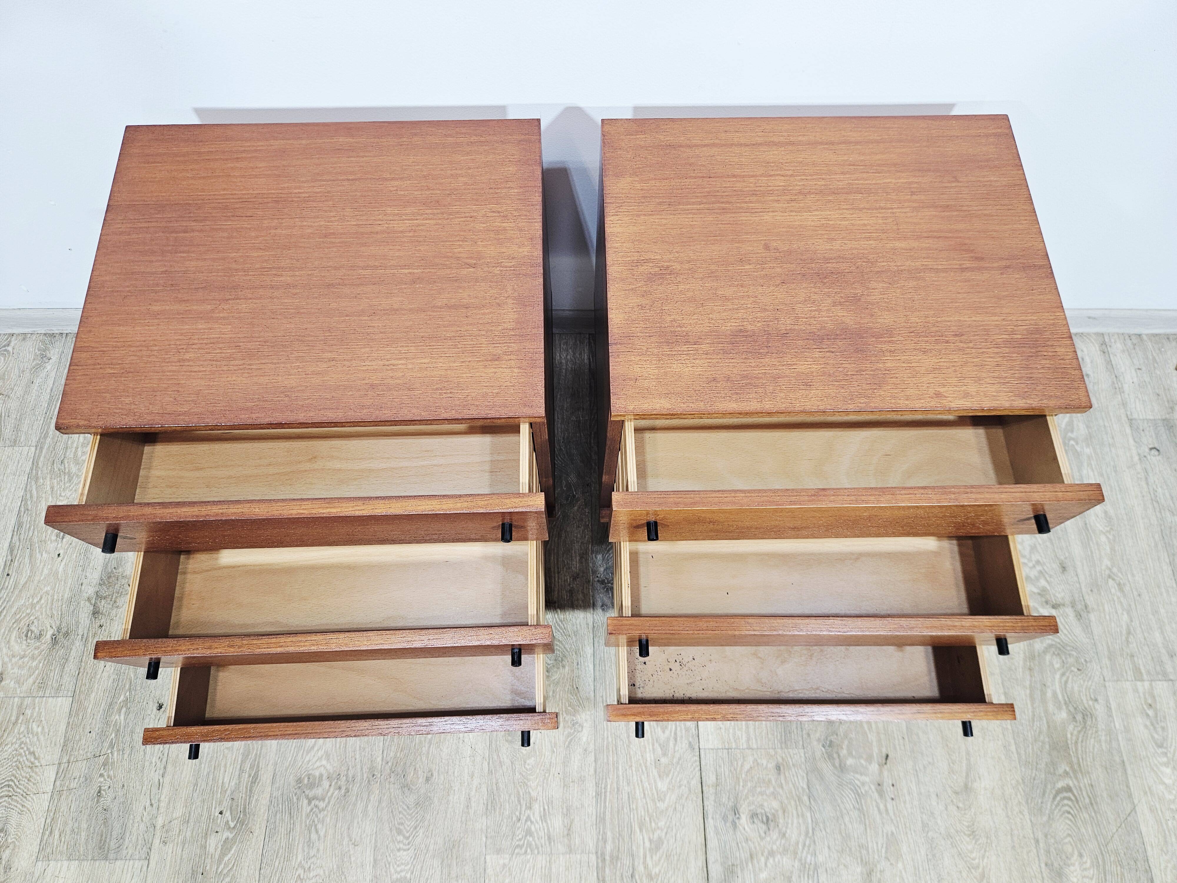 A pair of side cabinets, designed by Günter Renkel for REGO / Twen, Germany
