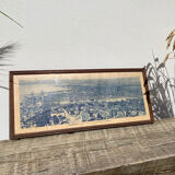 Photograph of Marseille 1950 - panoramic Mediterranean port and city printed by G. Arnaud - antique print