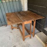 Solid wood table or console.