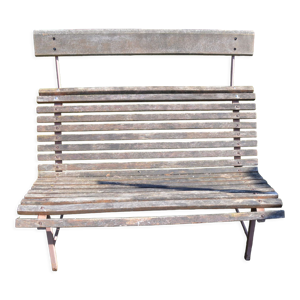 Banc de jardin lattes en bois avec