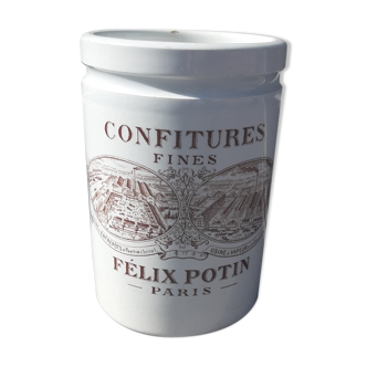 Félix Potin earthenware pot