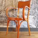 Baumann Chair Curved Wood