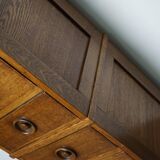 English oak apothecary cabinet 1930s