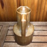 Old brenne pitcher beige stoneware made in france vintage