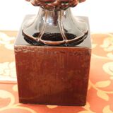 Vintage Brown Ceramic Pineapple Desk Lamp, 1970s