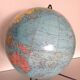 Girard Barrère cardboard globe with tripod foot /vintage 50-60s