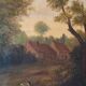 19th century Dutch School "Animated landscape with rural theme"