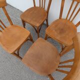 4 old vintage Luterma bistro chairs