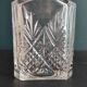 Vintage French cut glass whiskey bottle, cristal D'Arques