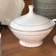 White and silver table service, Limoges porcelain, 56 pieces - in good condition.