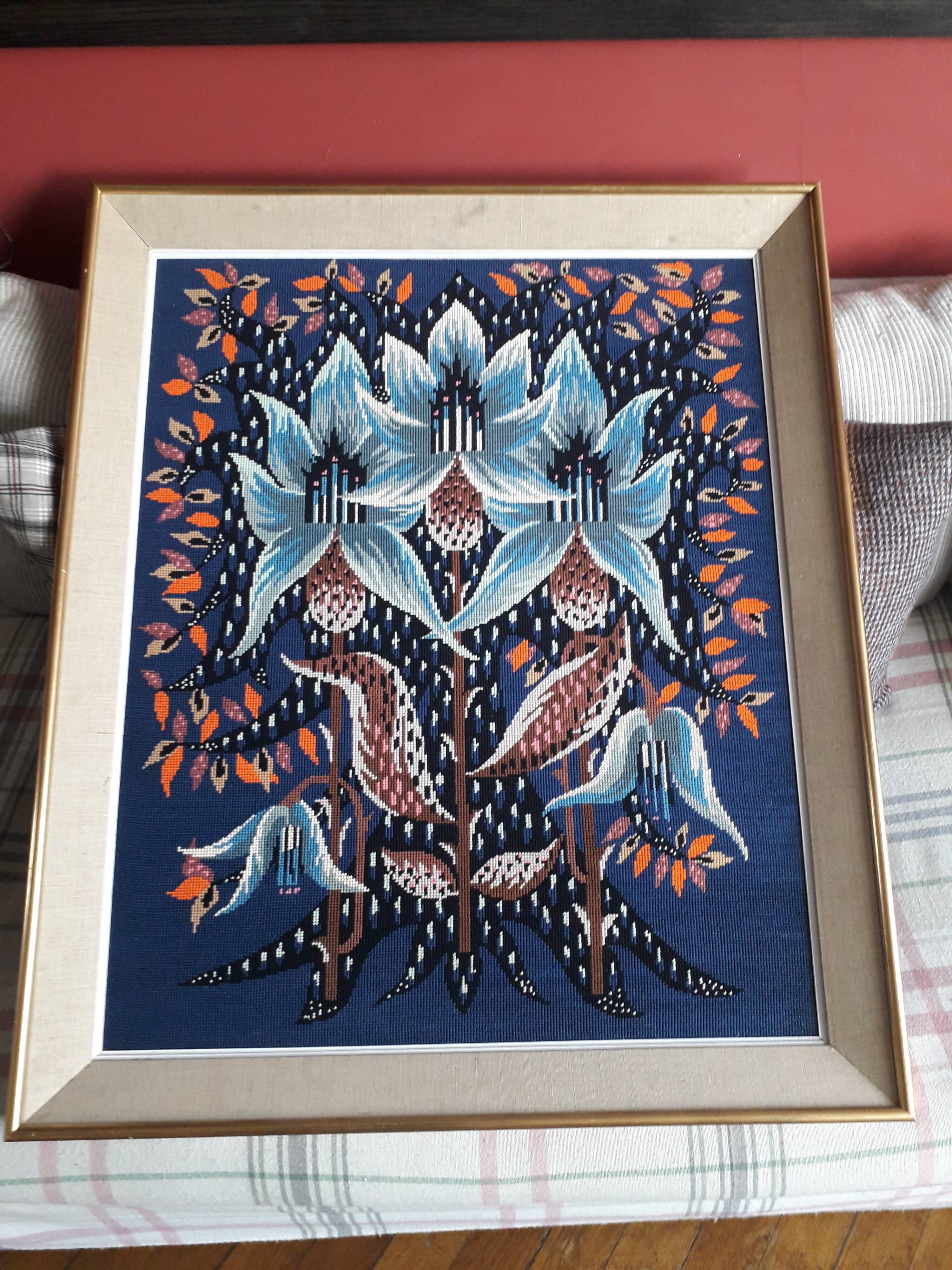 Vintage Framed Wall Tapestry