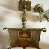 Antique Lion's Paw Candlesticks