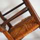 Children's armchair in solid wood with its mulched seat