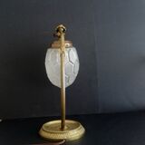 Vintage Art Nouveau French 1930s brass table lamp