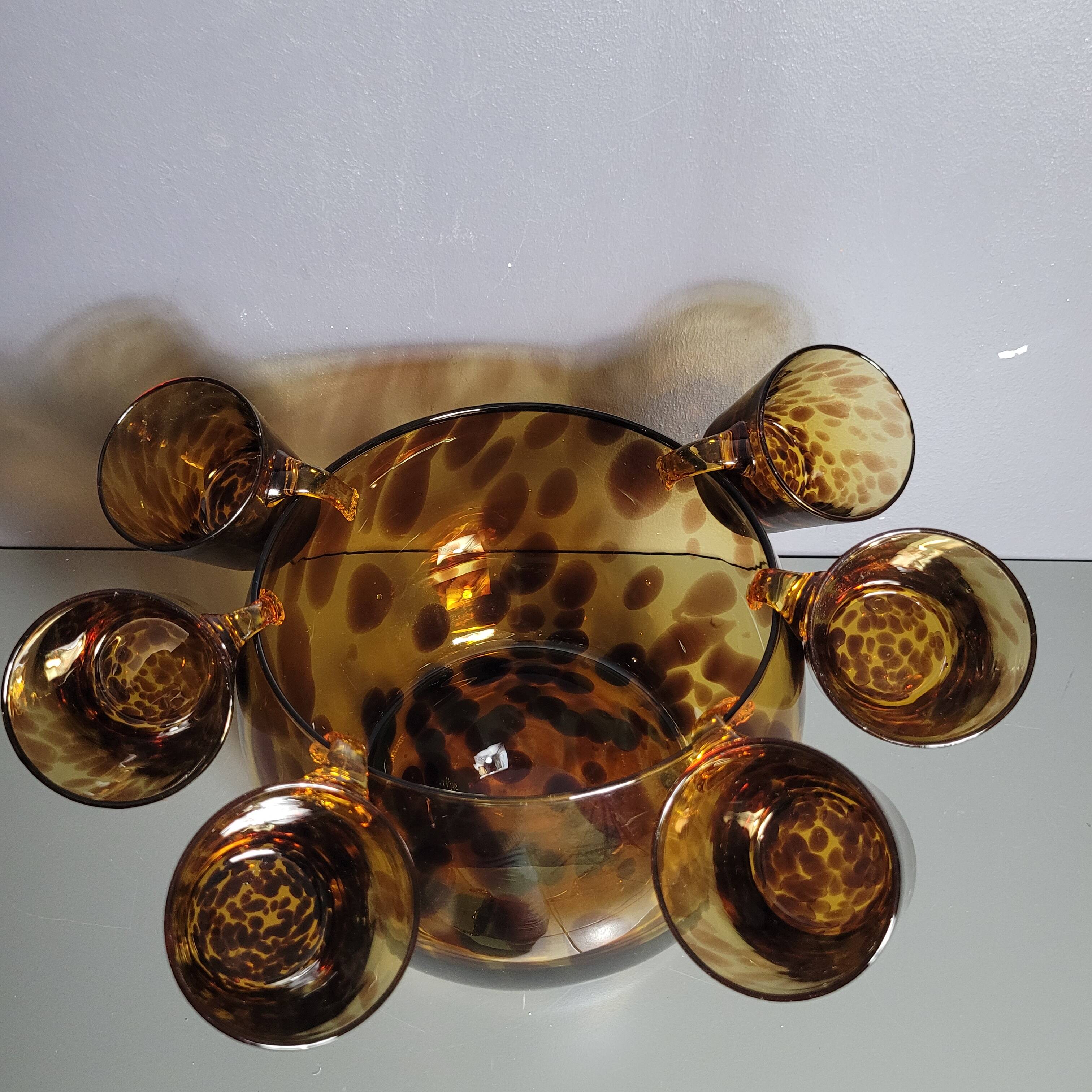 Blown glass punch service