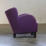 Vintage Danish 1930s club lounge chair, style of Fritz Hansen & Flemming Lassen