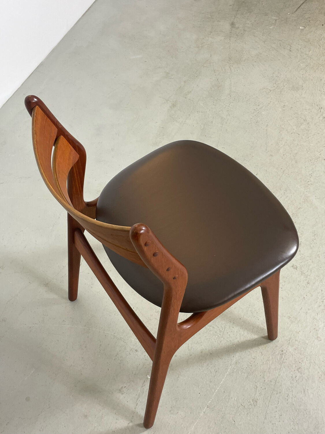 Teak dining chairs by Erik Buch Denmark 1960s