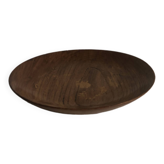 vintage teak presentation tray or plate