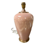 Enamelled ceramic lamp base