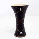 Vintage vase with geometric decorations 1970