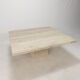 Italian travertine coffee table, 1980s