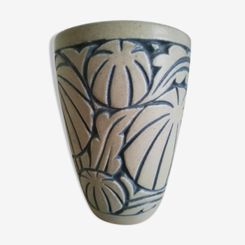 Art deco sandstone vase Mougin Frères