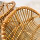 Mid-century French Riviera rattan lounge chairs – pair – 1960s organic design