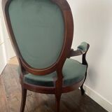 Fauteuil Louis Philippe en palissandre