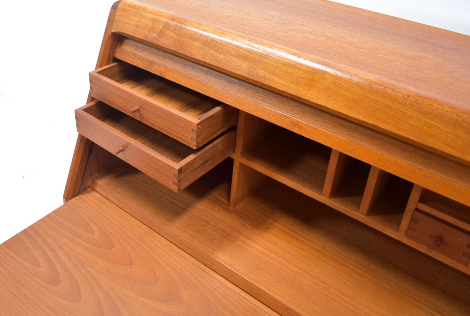 Teak Secretary by Dyrlund denmark 1960s desk Vintage Mid Century 
