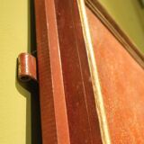 20th Century Italian Faux Red Porphyry Lacquered and Gilt Framed Wood Door