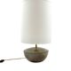 Mid-century modern green ceramic lamp base, Alain di Bin France 1960s