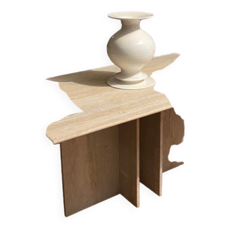 Travertine table, unique piece