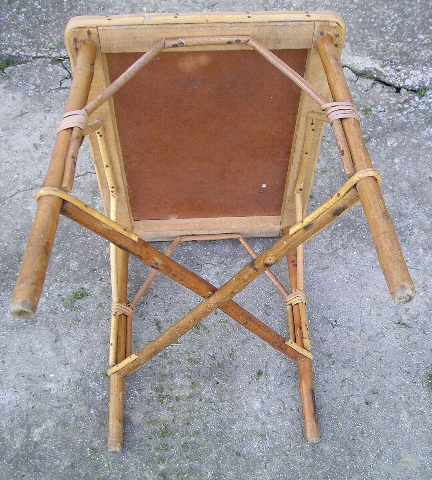 Rattan wicker sofa tip table