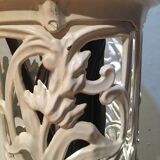 Enamelled cast iron umbrella stand