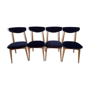 Lot de 4 chaises style