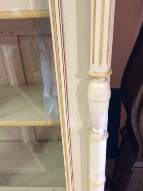 Beige cerused bookcase