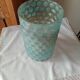 Cylindrical vase frosted honeycomb glass