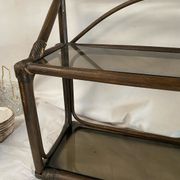 Vintage rattan shelf