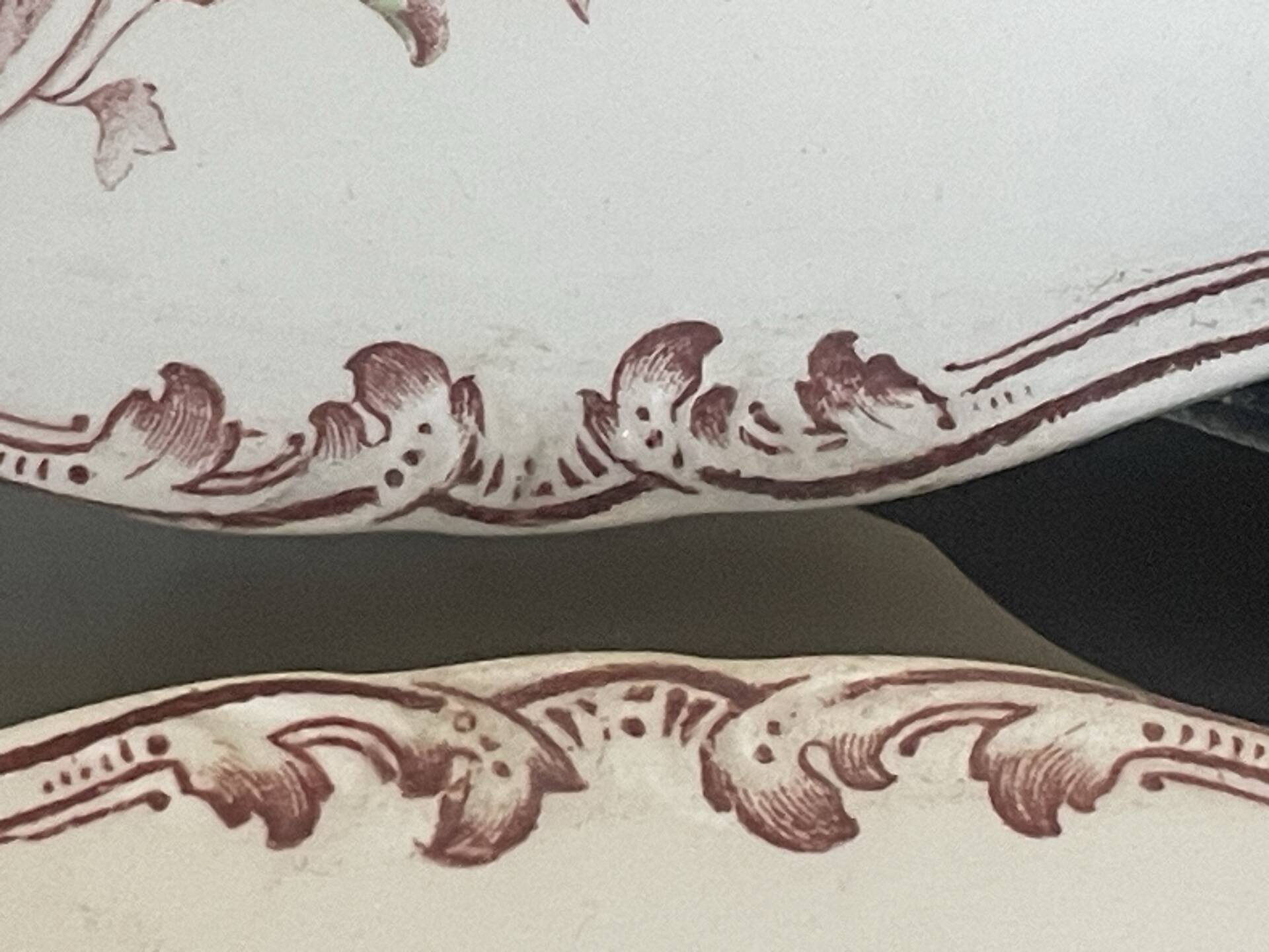 Set of five old flat plates Bisto England Model Anson Sp