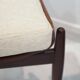 Pair of modernist Italian wooden accent chairs by Barovero.